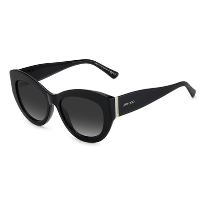 Jimmy Choo Black Haircalf Sunglasses