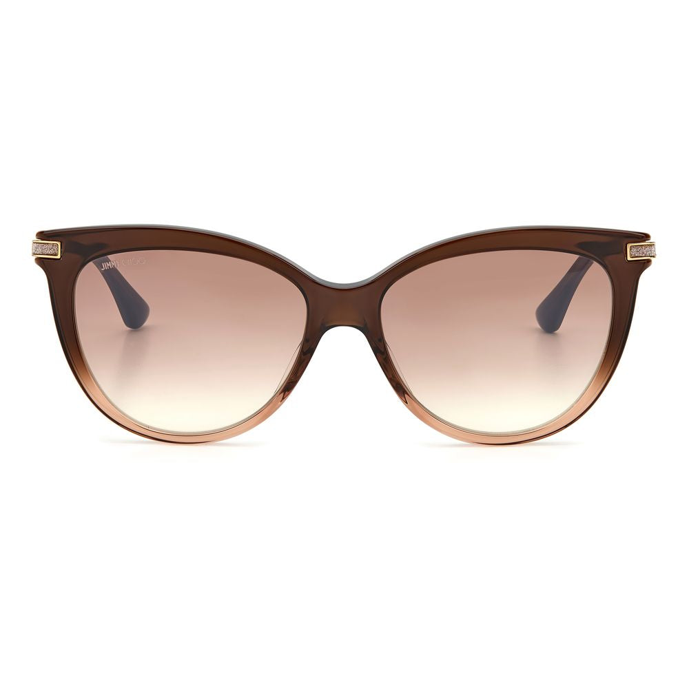 Jimmy Choo Brown Haircalf Sunglasses