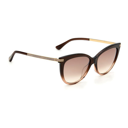 Jimmy Choo Brown Haircalf Sunglasses