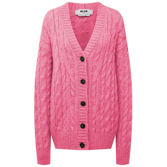 MSGM Pink Acrylic Sweater