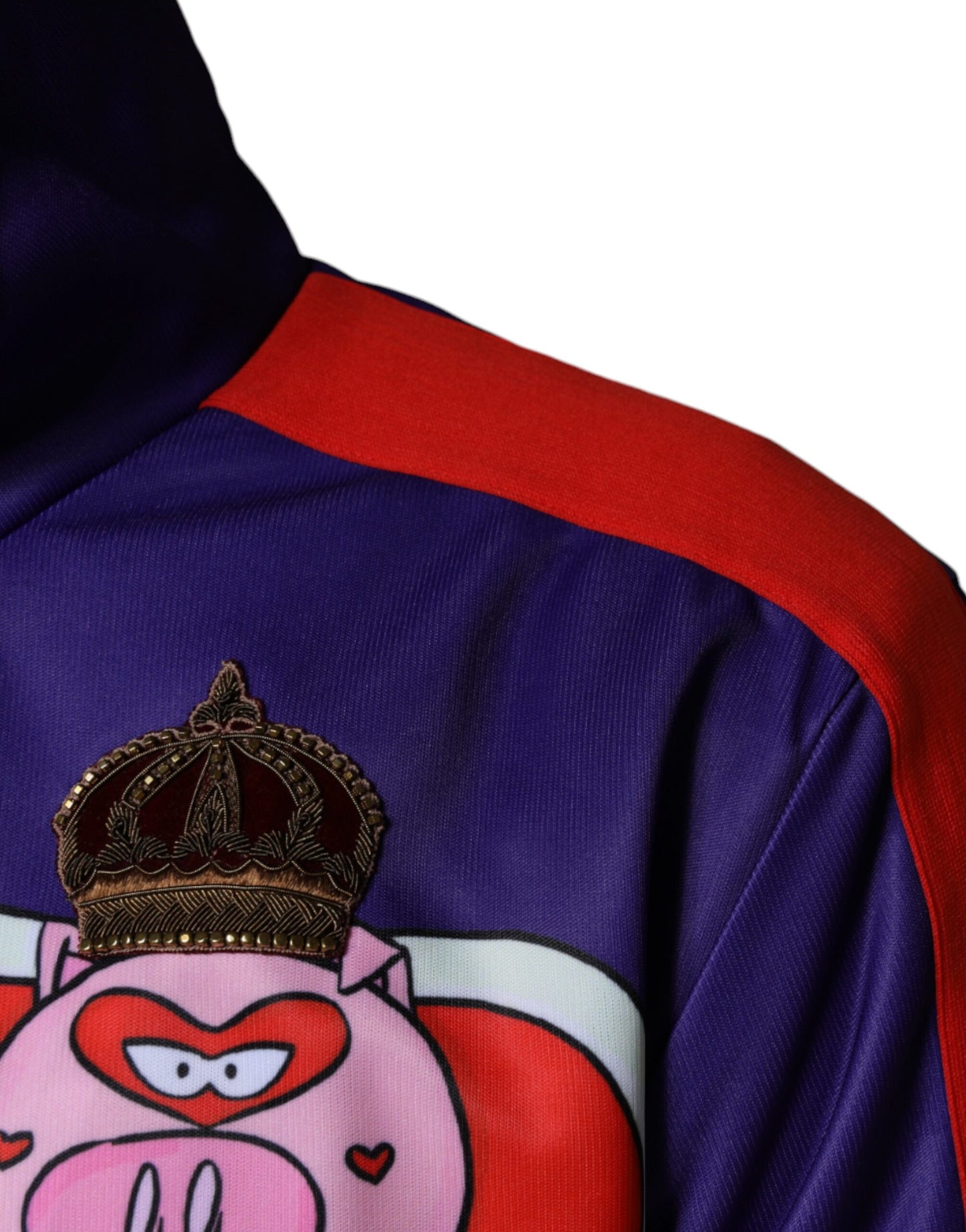 Dolce & Gabbana Purple YEAR OF THE PIG Full Zip Bomber Jacket