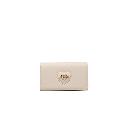 Love Moschino Beige Polyethylene Women Crossbody Bag