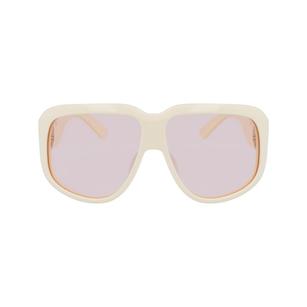 Longchamp White Acetate Sunglasses