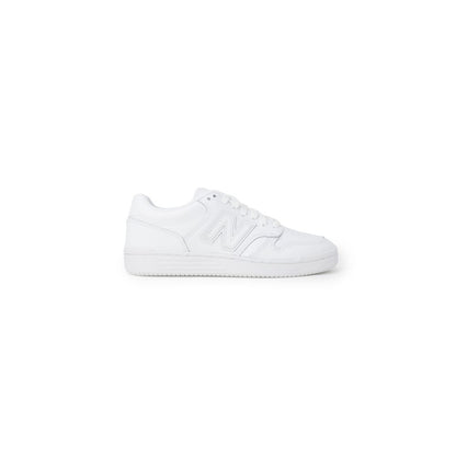 New Balance White Synthetic Leather Sneaker