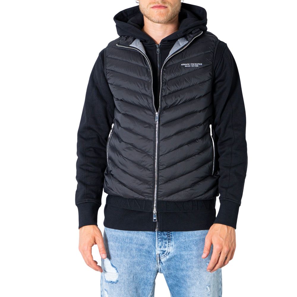 Armani Exchange Black Polyester Jacket