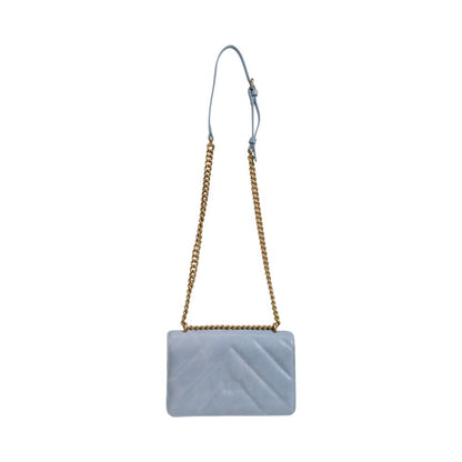 PINKO Blue Leather Handbag