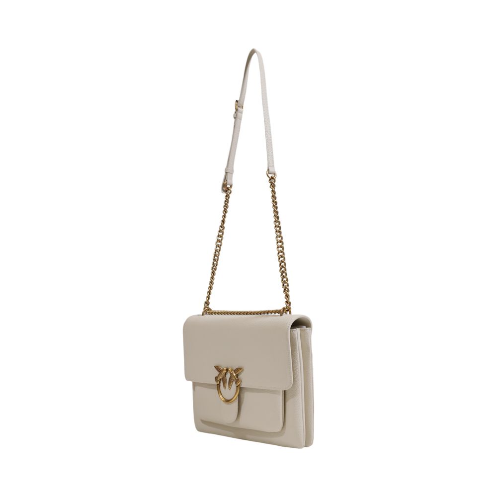 PINKO White Leather Handbag