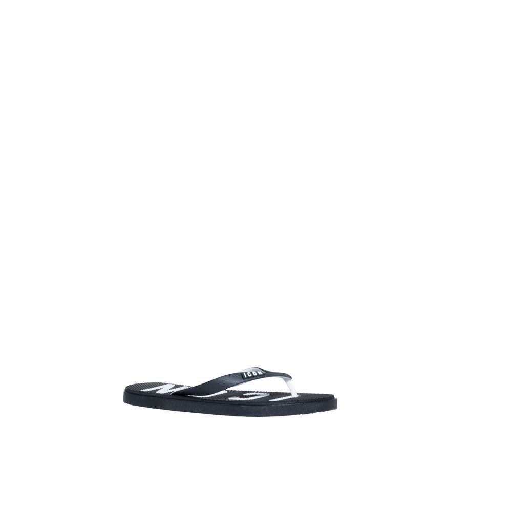 Icon Black Rubber Sandal