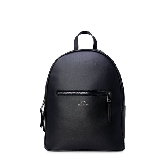 Armani Exchange Black Polyester Backpack