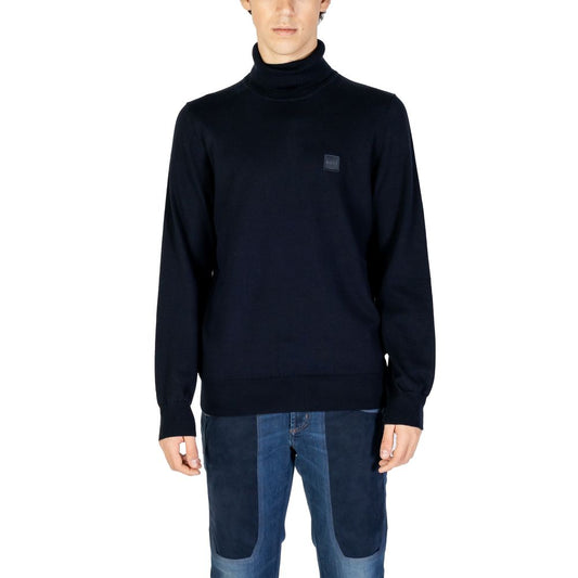 Hugo Boss Blue Cotton Sweater