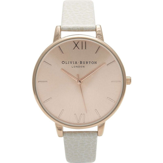 Olivia Burton Beige Synthetic Leather Watch