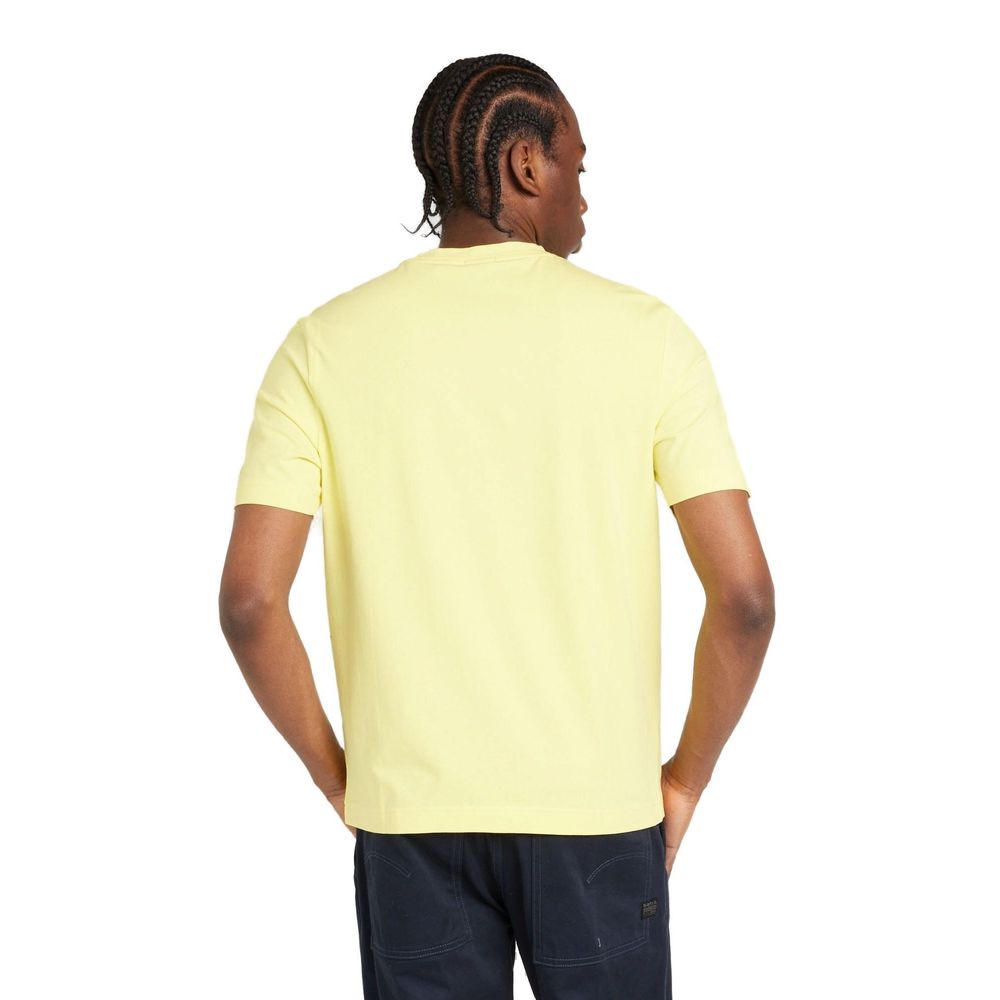 Hugo Boss Yellow Cotton T-Shirt