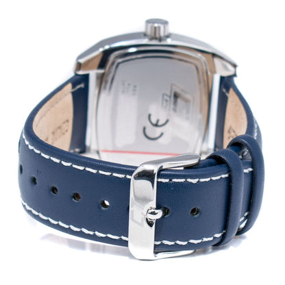 Chronotech Blue Leather Watch