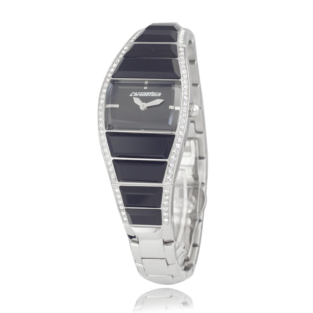 Chronotech Silver Steel Watch