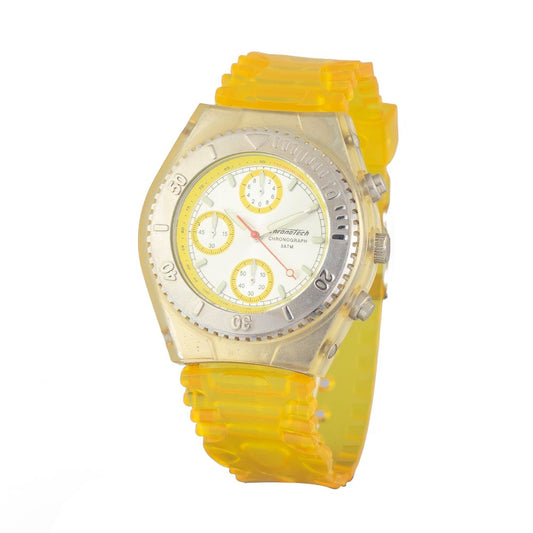 Chronotech Yellow Rubber Watch