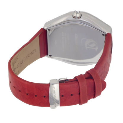 Chronotech Red Leather Watch