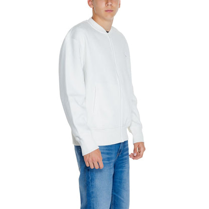 Calvin Klein Jeans White Recycled Cotton Sweater