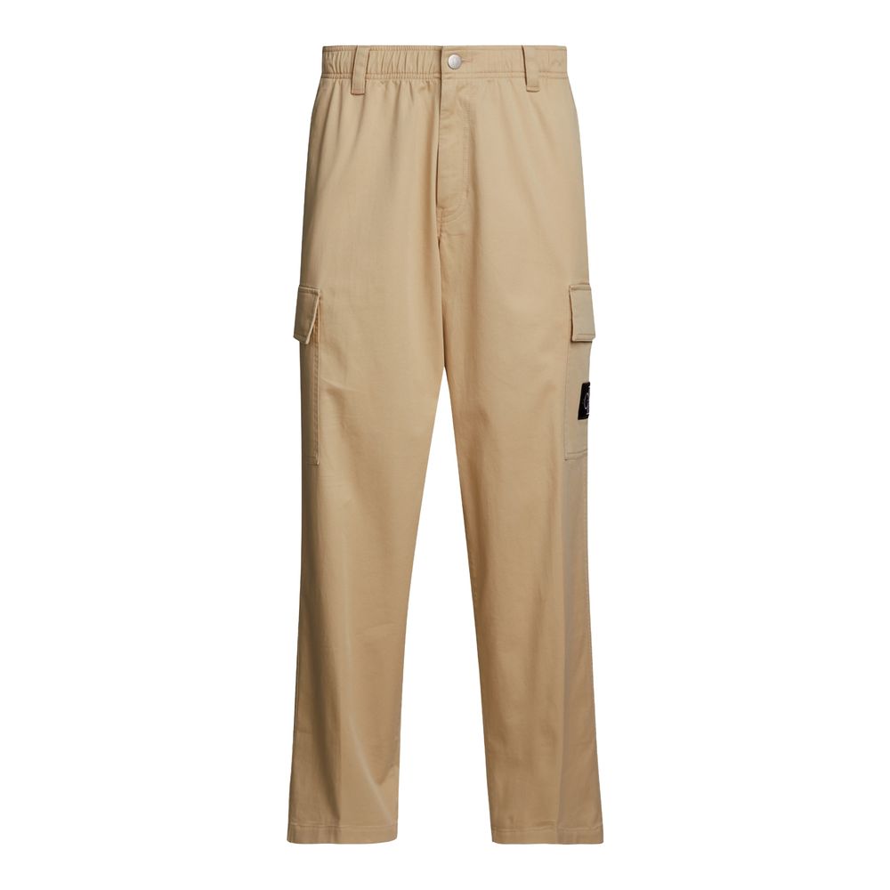 Calvin Klein Jeans Beige Recycled Cotton Jeans & Pant