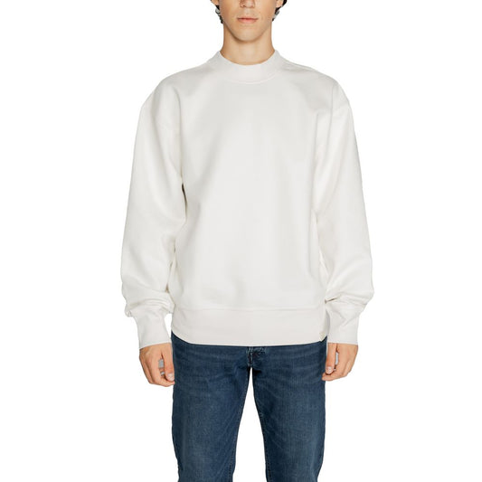Calvin Klein Jeans White Recycled Cotton Sweater