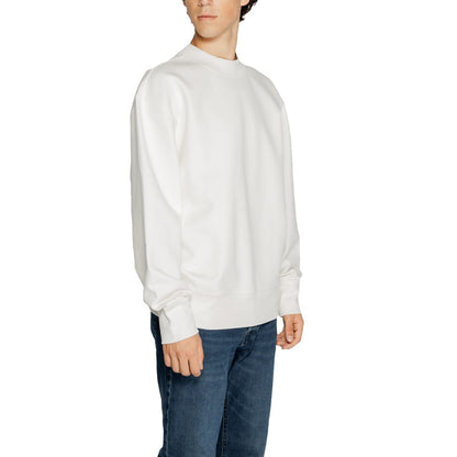 Calvin Klein Jeans White Recycled Cotton Sweater