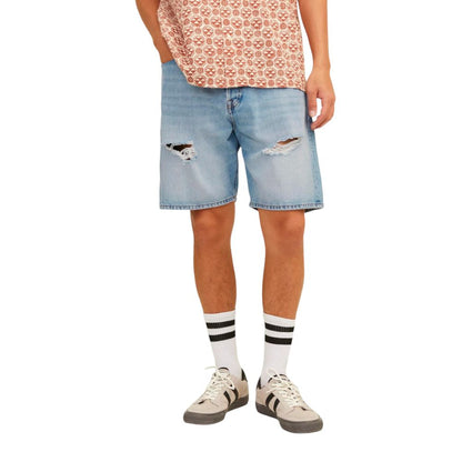 Jack Jones Light Blue Cotton Short