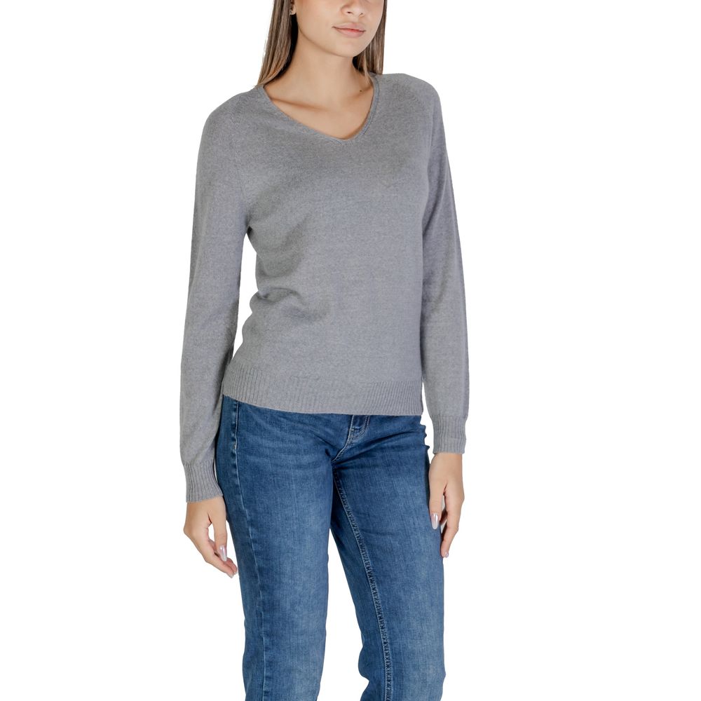 Sandro Ferrone Gray Merino Tops & T-Shirt