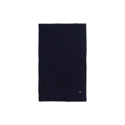 Tommy Hilfiger Blue Cotton Scarf