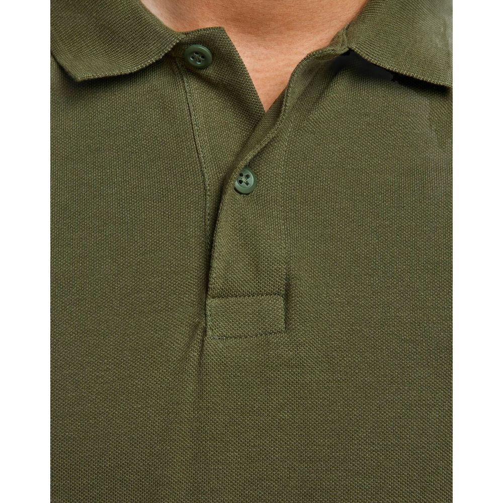 Jack Jones Green Cotton Polo Shirt