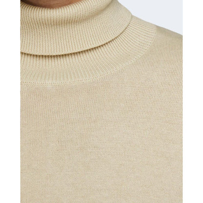 Jack Jones Beige Cotton Sweater