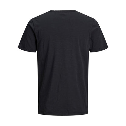 Jack Jones Black Cotton T-Shirt