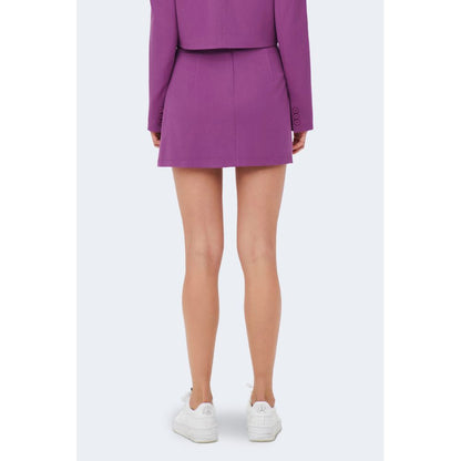 Only Purple Polyester Skirt