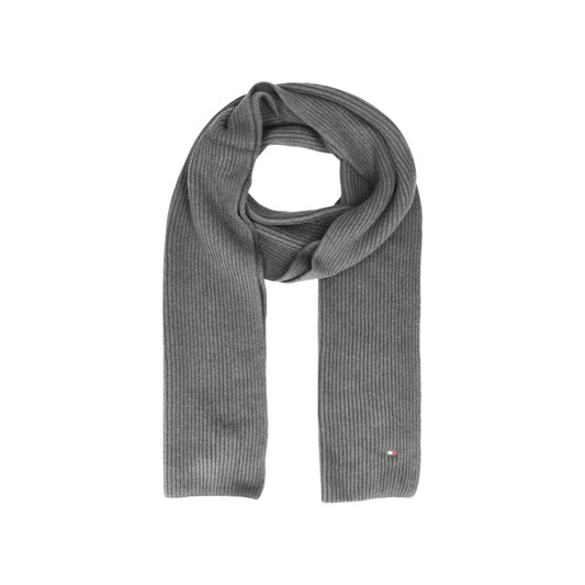 Tommy Hilfiger Gray Organic Cotton Scarf