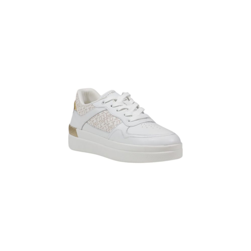 Tommy Hilfiger Cream Leather Sneaker