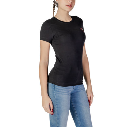 Guess Black Cotton Tops & T-Shirt