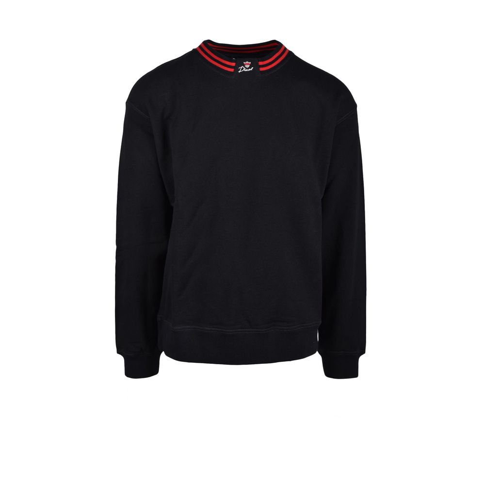 Diesel Black Cotton Sweater