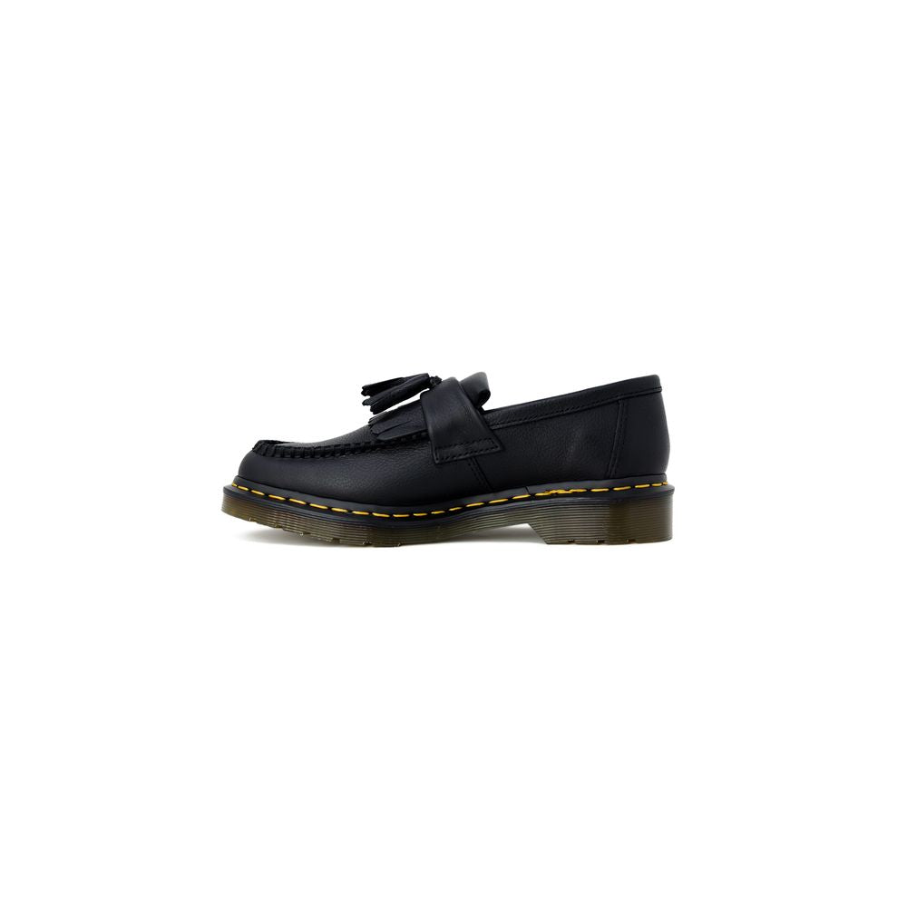 Dr. Martens Black Leather Flat Shoe