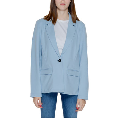 Only Blue Polyester Suits & Blazer