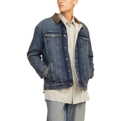 Jack Jones Blue Cotton Jacket