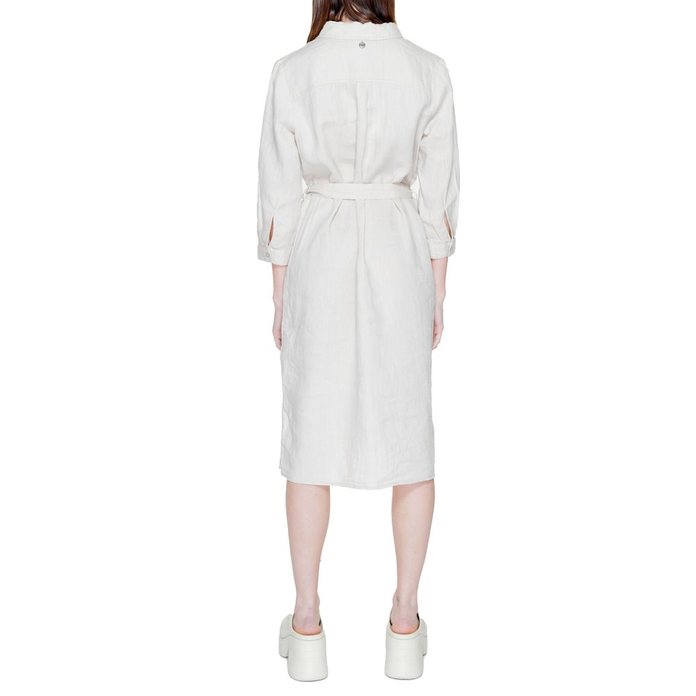 Street One Beige Linen Dress