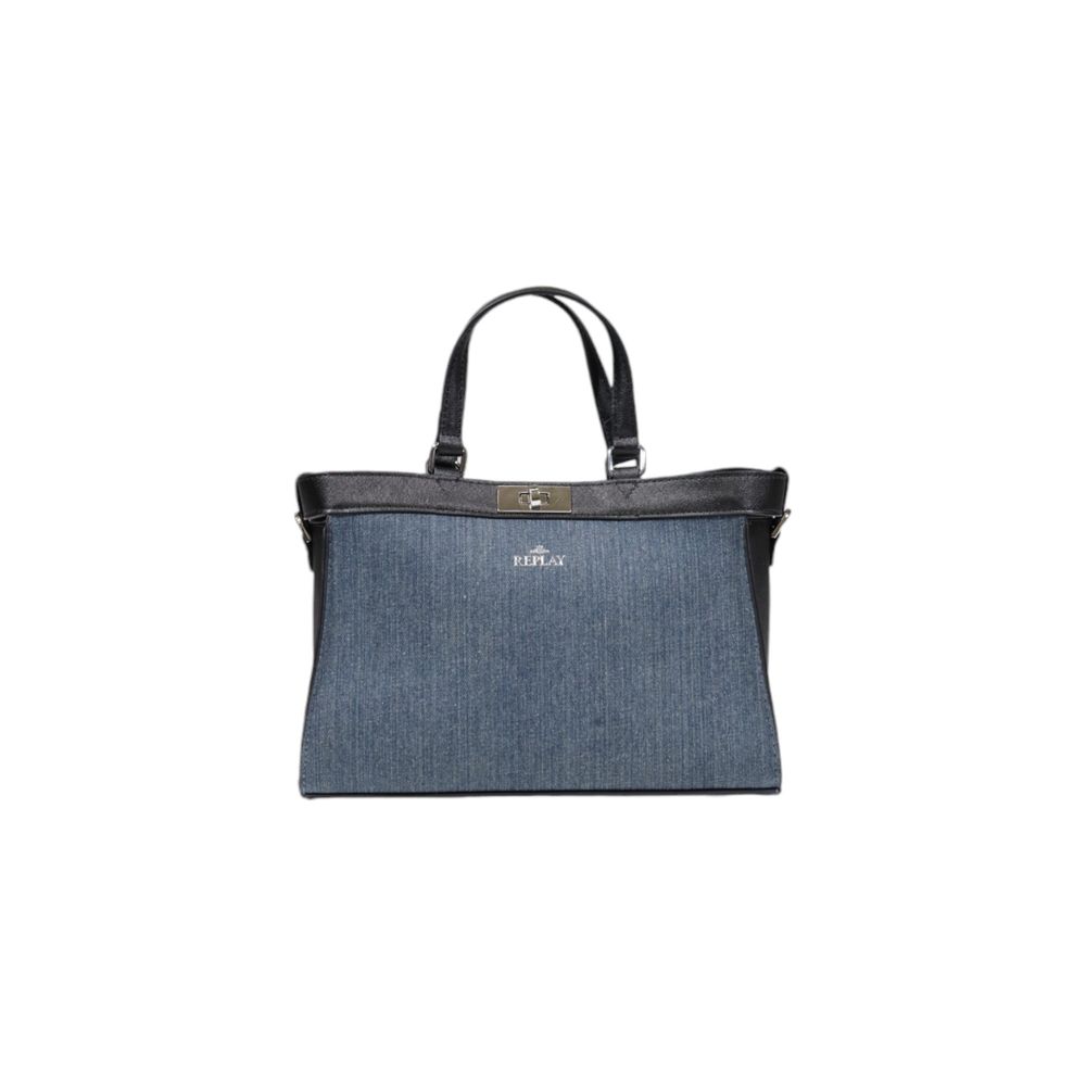 Replay Blue Cotton Handbag