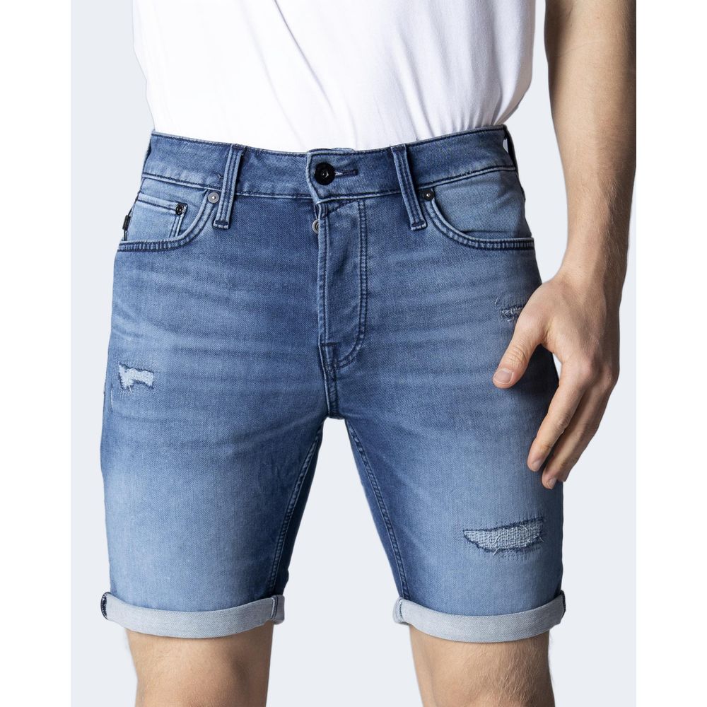 Jack Jones Blue Cotton Short