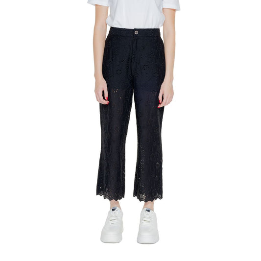 Morgan De Toi Black Viscose Jeans & Pant