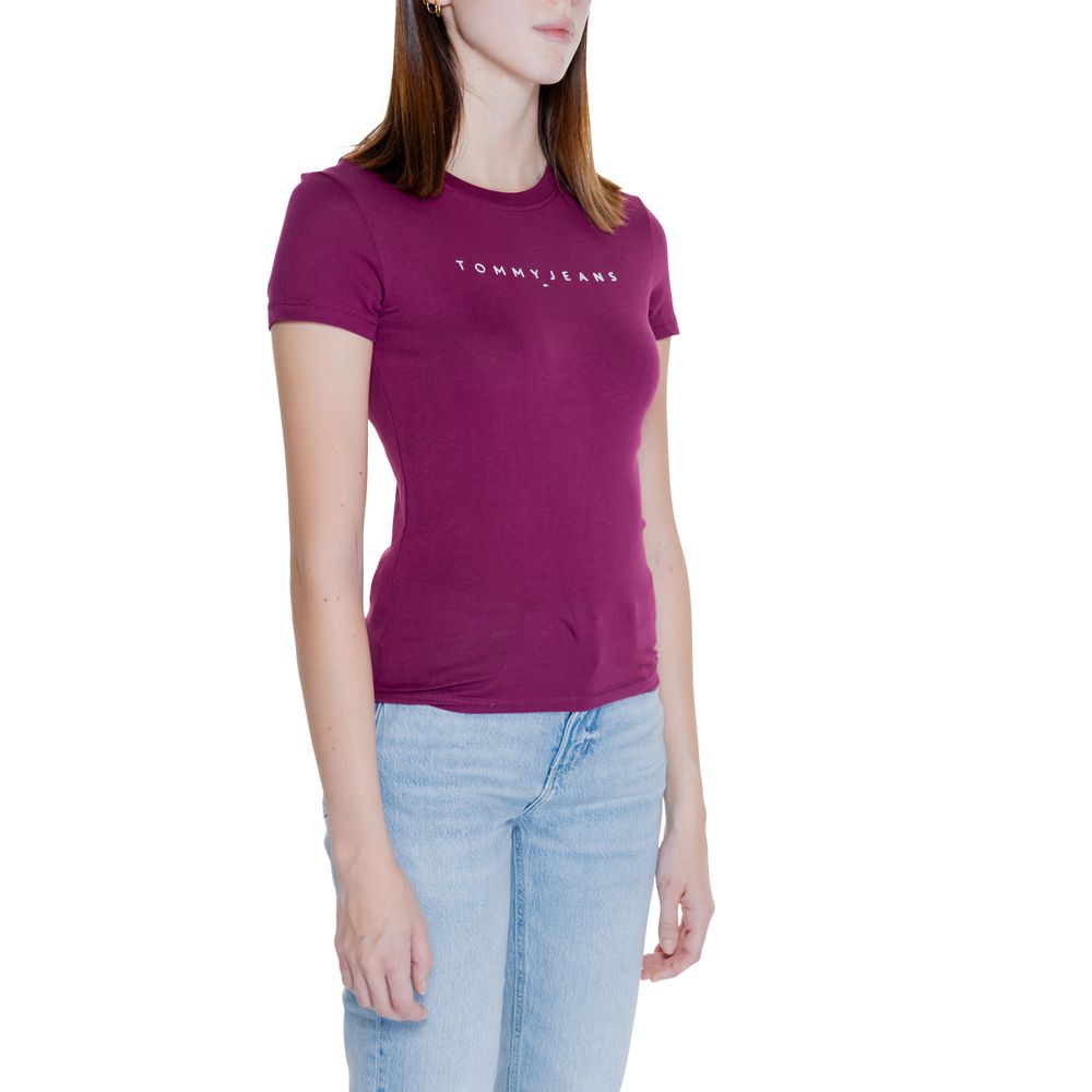 Tommy Hilfiger Jeans Purple Cotton Tops & T-Shirt