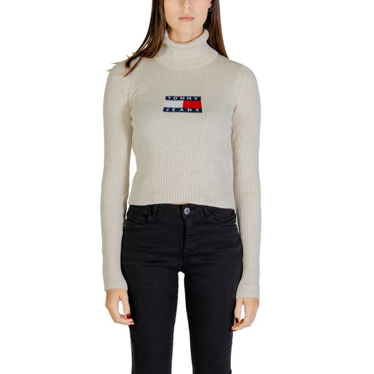 Tommy Hilfiger Jeans Beige Recycled Polyester Sweater