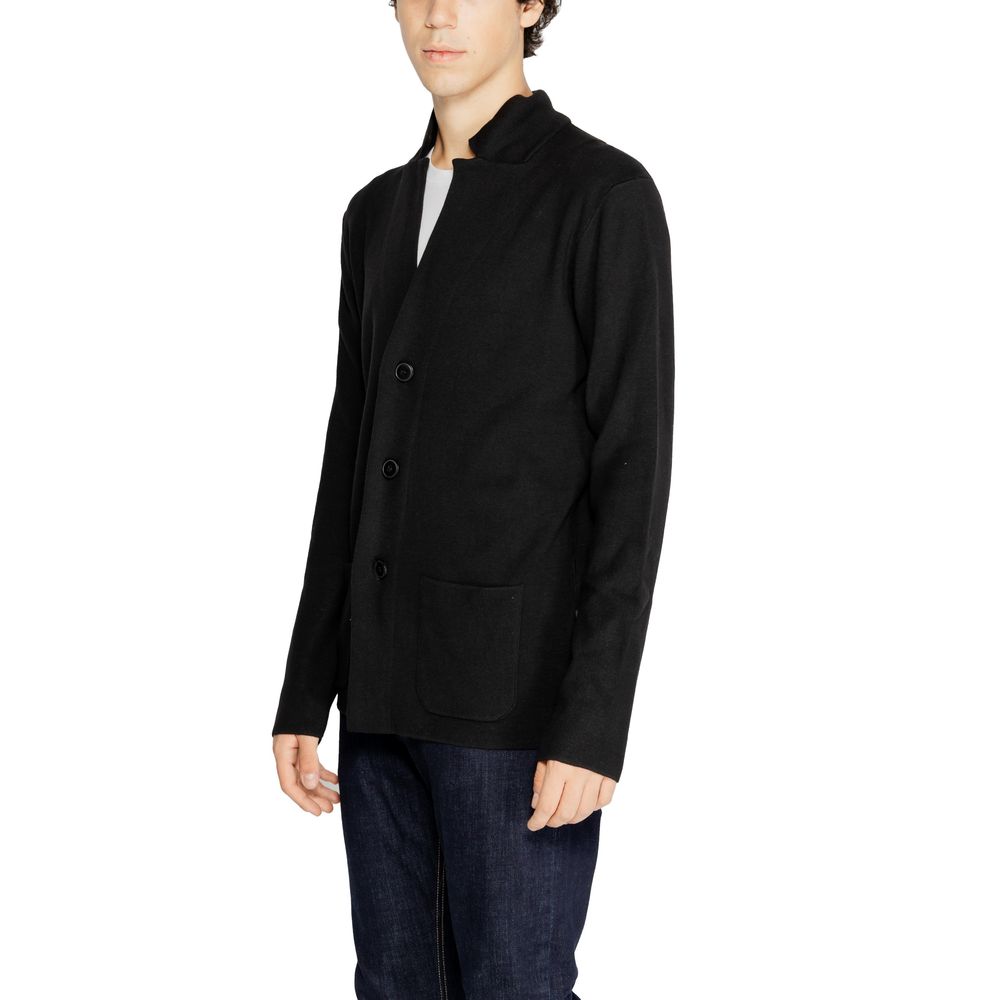 Hamaki-Ho Black Wool Cardigan