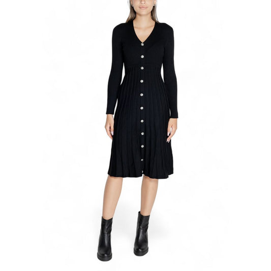 Morgan De Toi Black Polyester Dress