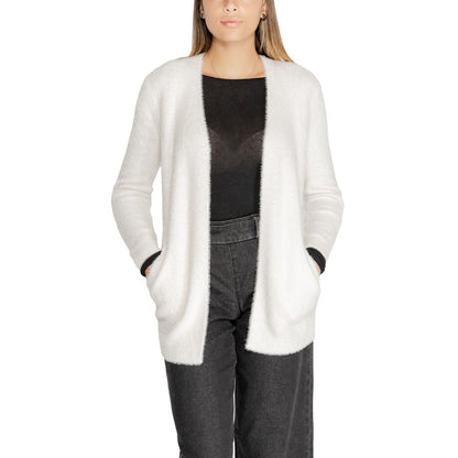 Morgan De Toi Cream Polyamide Cardigan