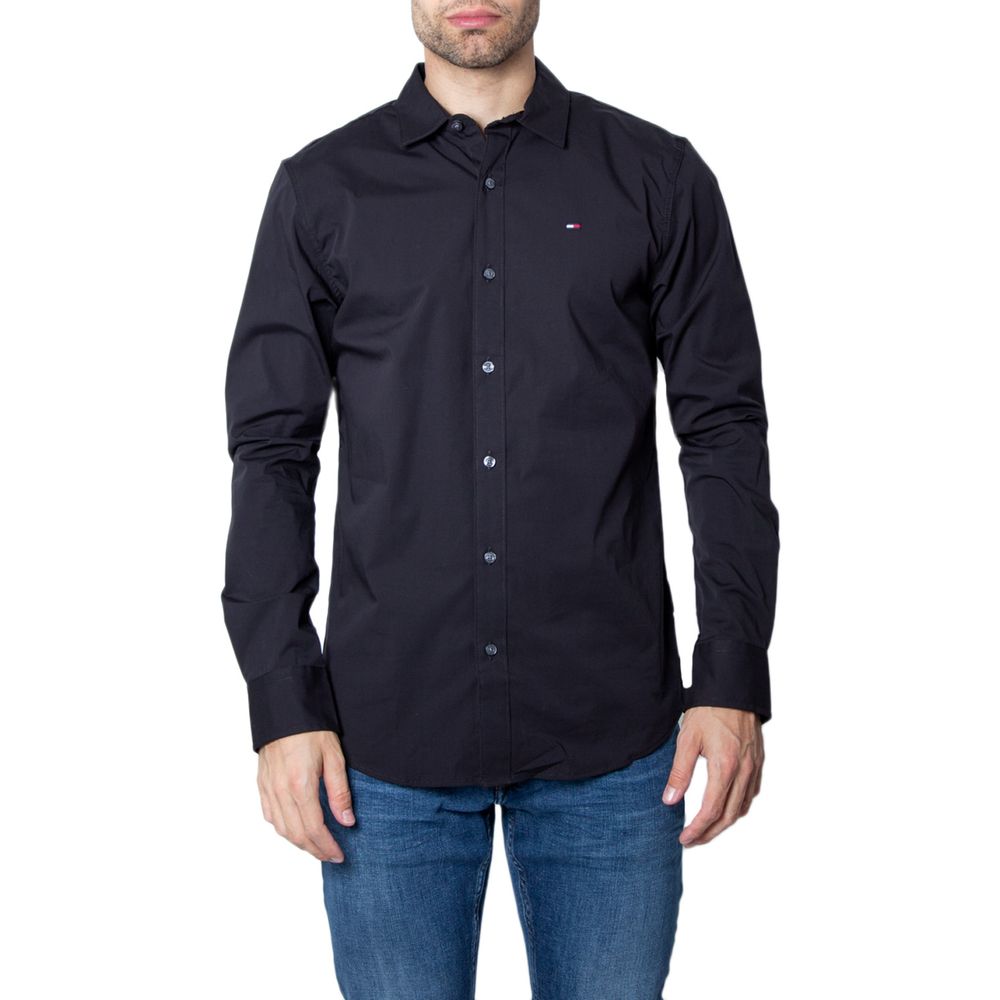 Tommy Hilfiger Jeans Black Cotton Shirt