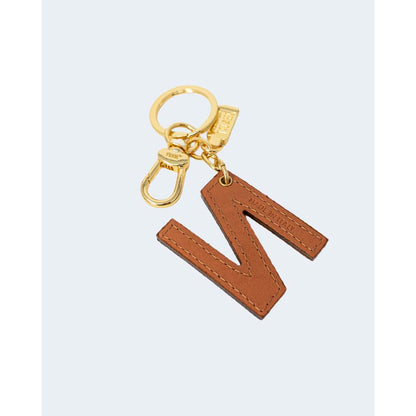 Alviero Martini Prima Classe Beige Leather Keychain