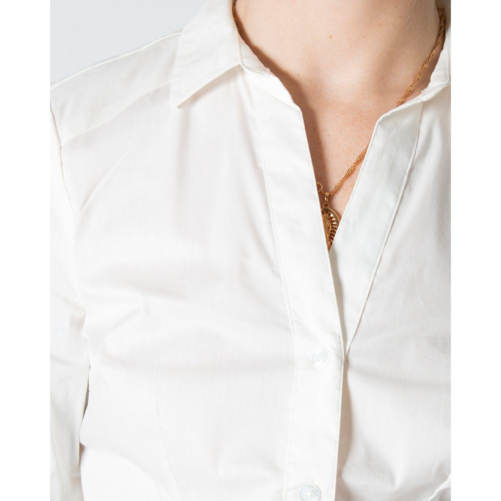 Vero Moda Cream Cotton Tops & T-Shirt